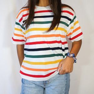 Rainbow Striped tee